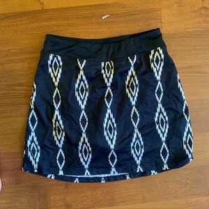 Black and white sports skort
